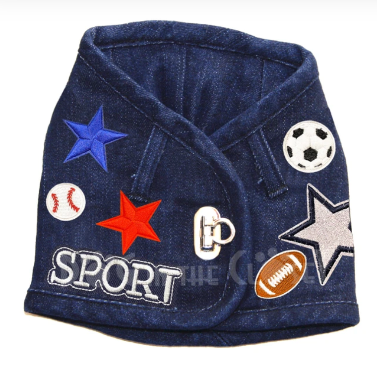 All Sports Denim Harness Vest