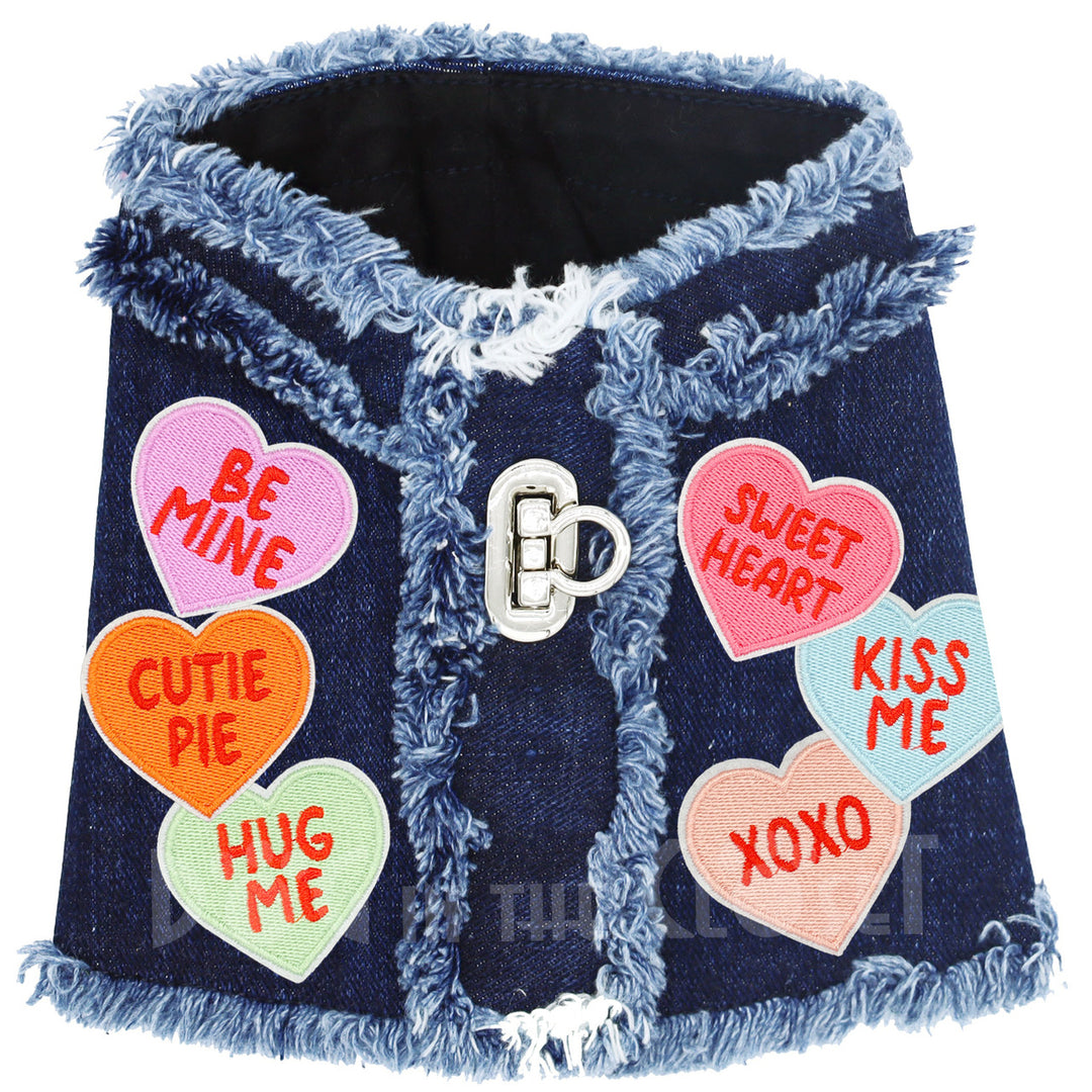 Candy Hearts Harness Vest for Dogs (3 Styles/Colors)