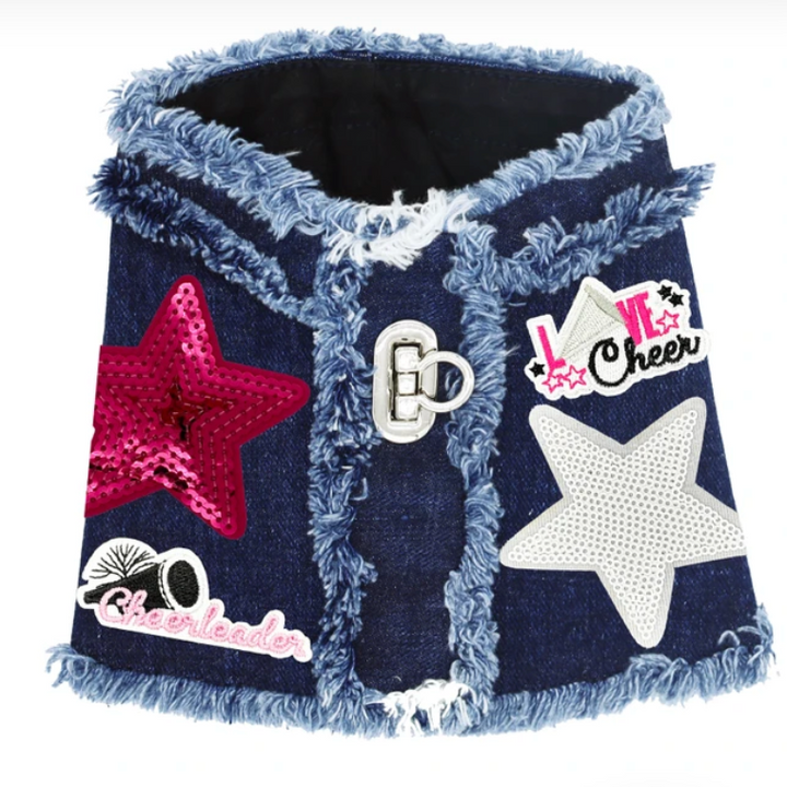 Cheerleader Denim Harness Vest