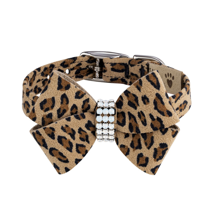Cheetah Pearl Giltmore Nouveau Bow 1/2" Collar