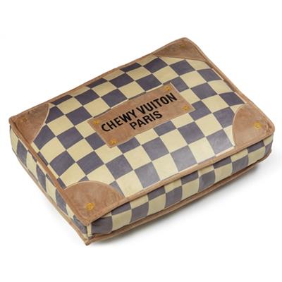 Checker Chewy Vuiton Pet Bed