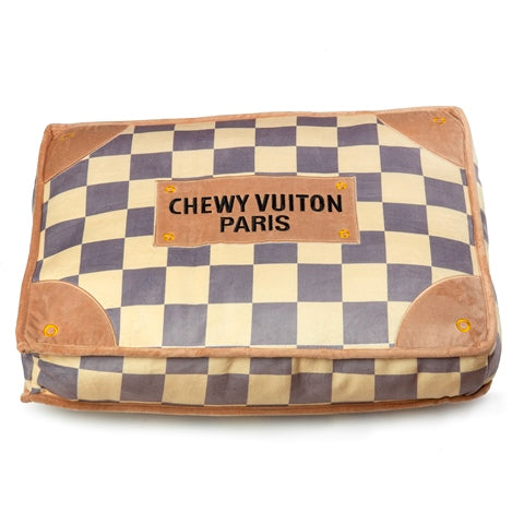 Checker Chewy Vuiton Pet Bed