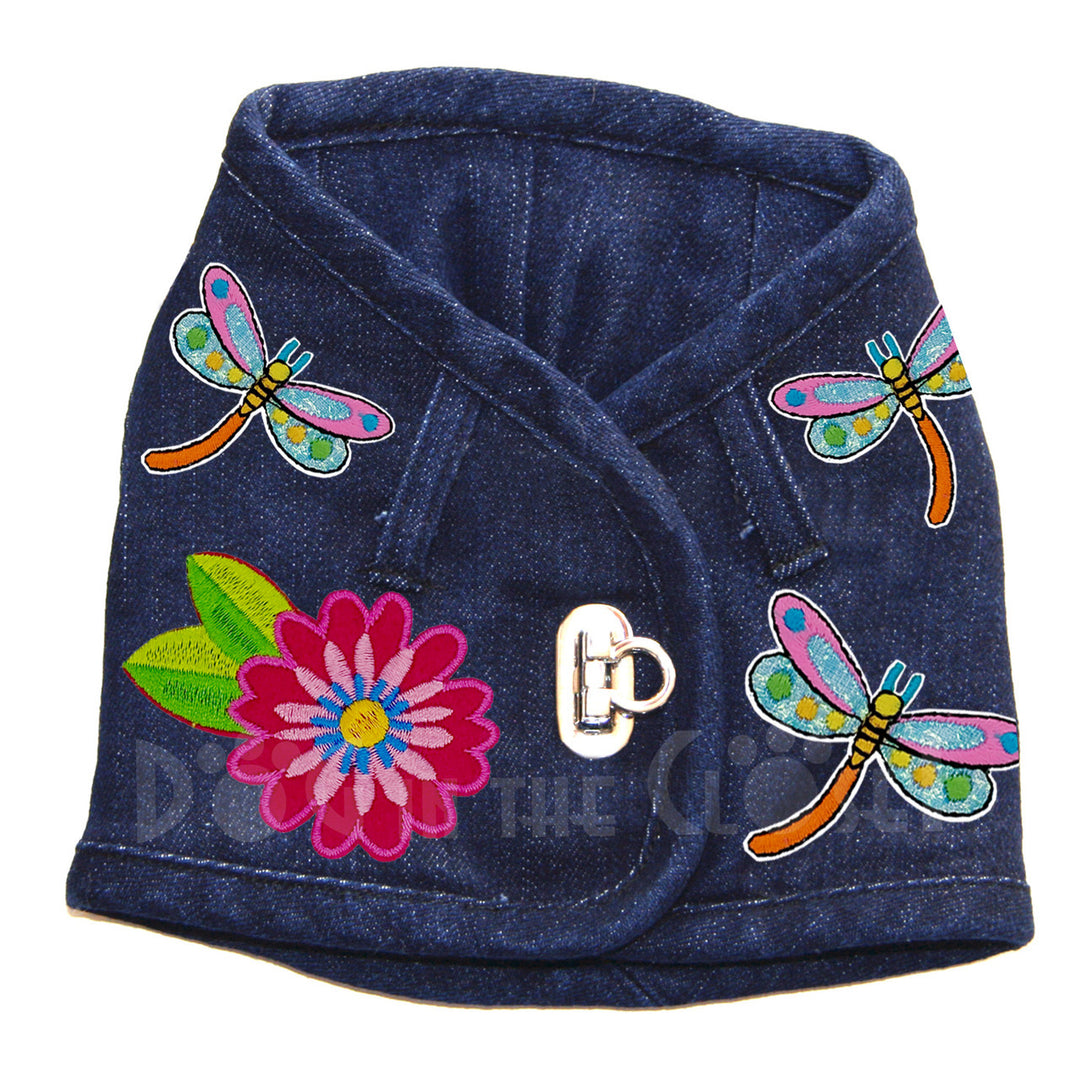 Dragonflies Denim Harness Vest for Pets (3 Styles/Colors)