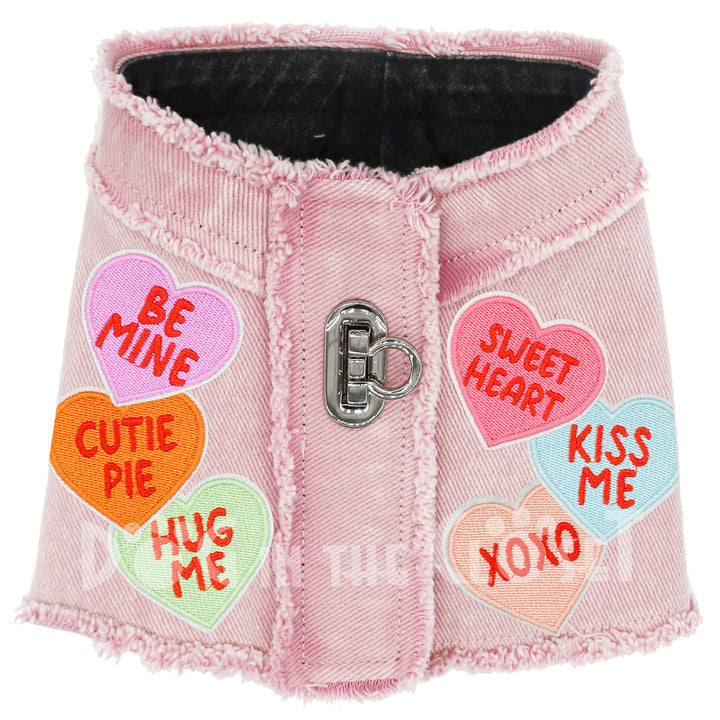 Candy Hearts Harness Vest for Dogs (3 Styles/Colors)