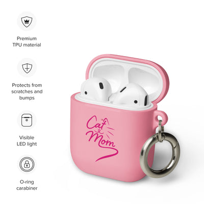 Cat Mom Rubber Case for AirPods®
