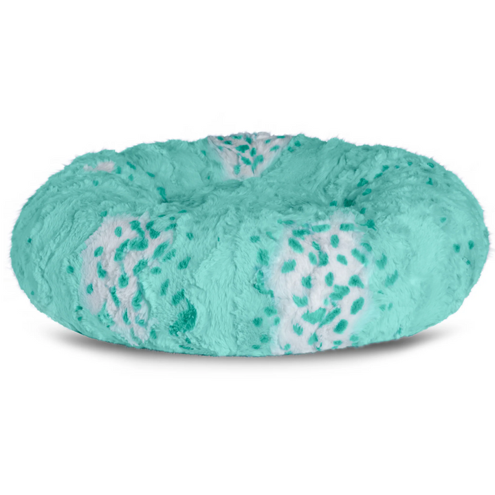 Tiffi Leopard Comfy Pet Donut Bed