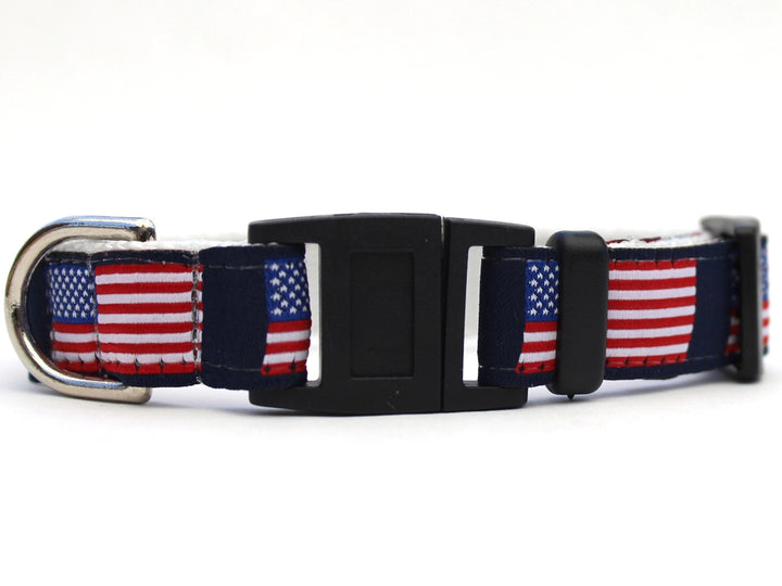Stars and Stripes Wide Breakaway Cat Collar for Large Cats