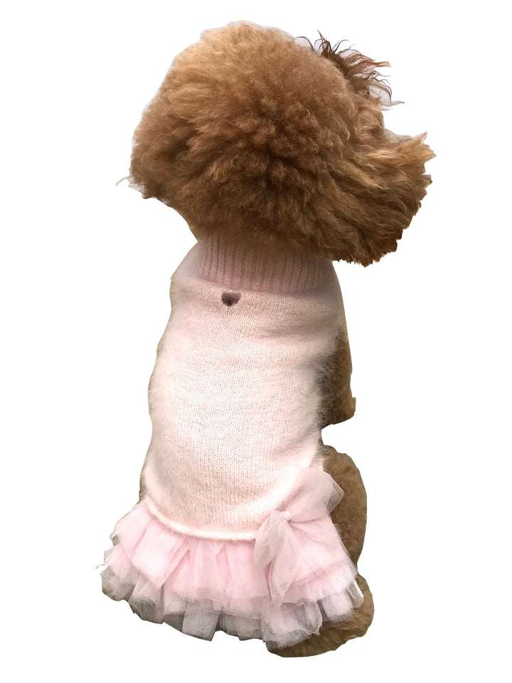 Frilly Tutu Sweater Pet Dress (3 Colors)