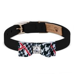 Glen Houndstooth Big Bow Collar