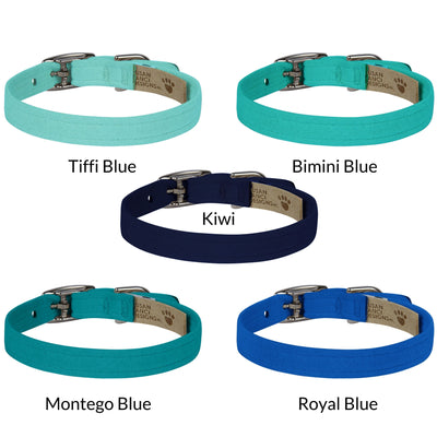 Ultrasuede Cat Collar (5 Colors) Blues