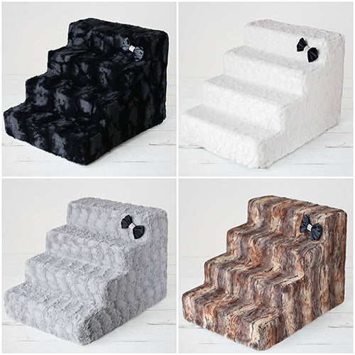 4 & 6 Step Luxury Pet Stairs - 4 Colors