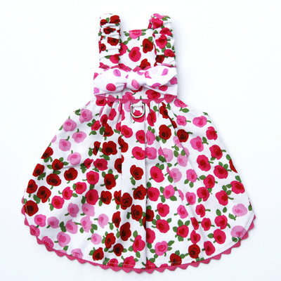Emma Pink & Red Flower Dress
