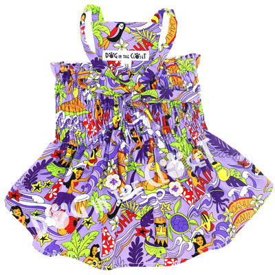 Purple Aloha Dog Dress