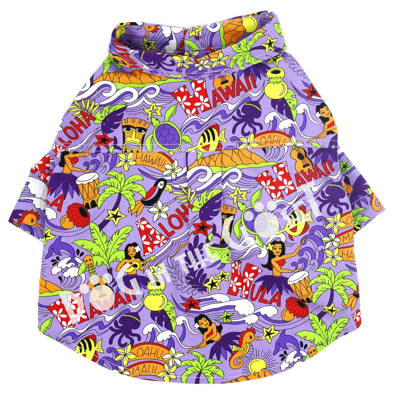 Purple Aloha Dog Shirt