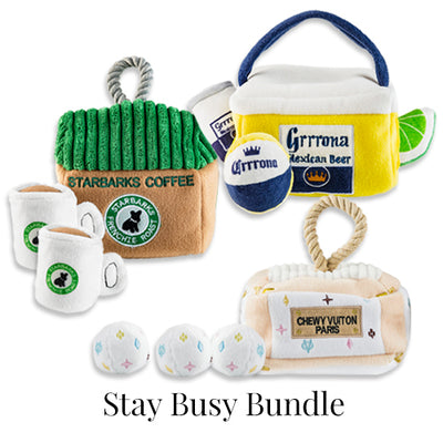 Stay Busy At Home Collection of 3 Toys + mini toys Inside