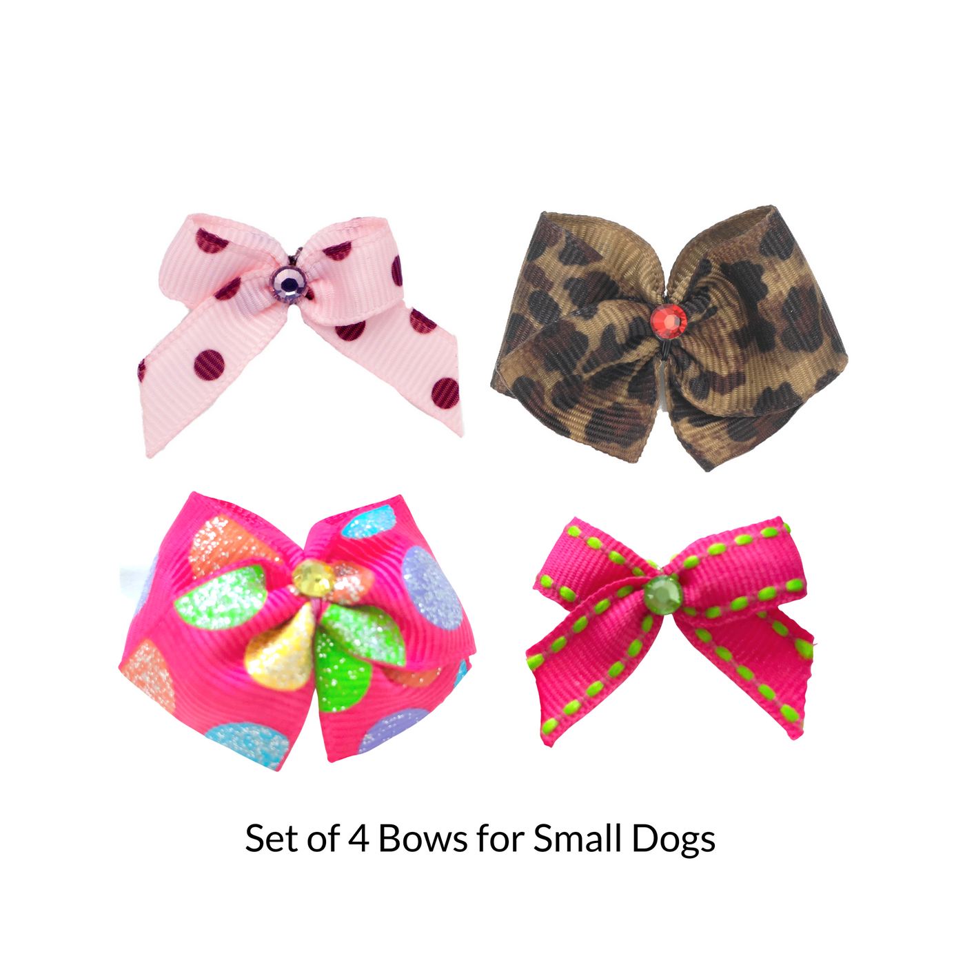 Dog Hair Bow Collection of 4