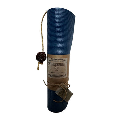 Slate Blue Cat Yoga Mat