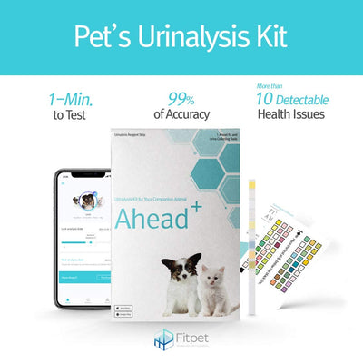 Ahead +  Smartphone Urinalysis Kit for Dogs with 2 tests Ships Free