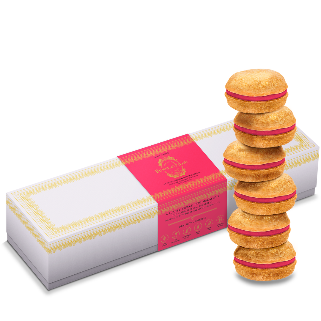 French Rose Macaron Box of 6 - Backordered