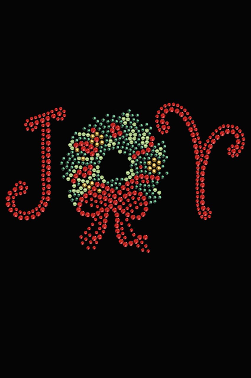 Joy Christmas Wreath