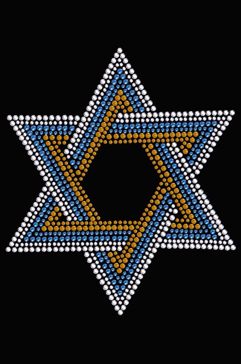 Star Of David (Blue, Silver, Gold) SM