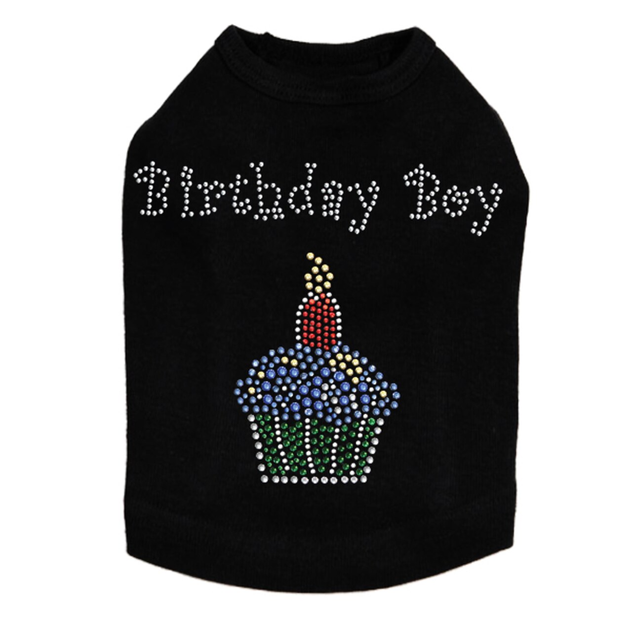 Birthday Boy  Cupcake- Dog Tank - Choose Color