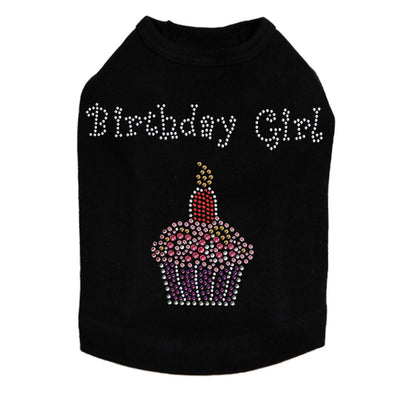Birthday Girl  Cupcake- Dog Tank - Choose Color
