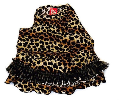 Brown Leopard Movie Star Velvet Tutu Dress