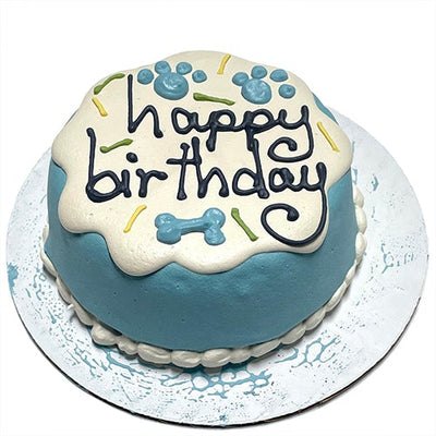 Sprinkles Birthday Cake - large blue