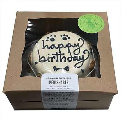 Classic Dog Cake - White Personalized