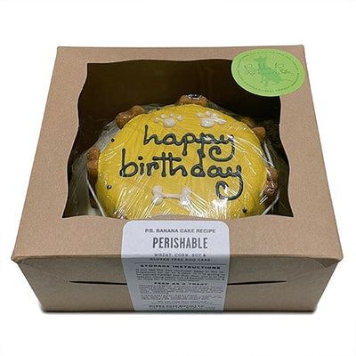 Classic Personalized Dog Cake Yellow