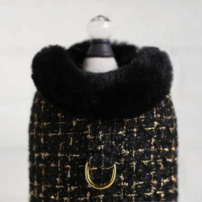 Luxury Tweed Dog Coat