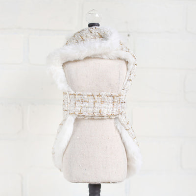 Luxury Tweed Dog Coat