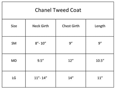 Chantel Tweed Dog Coat