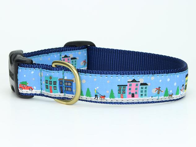 City Christmas Dog Collar (Optional Lead)
