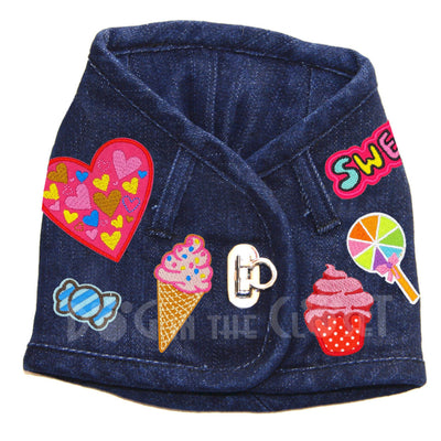 Sweet Treats Denim Harness Vest for Dogs (3 Styles/Colors)