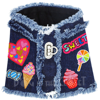 Sweet Treats Denim Harness Vest for Dogs (3 Styles/Colors)