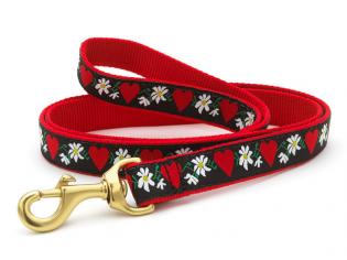 Hearts And Flowers Dog Leash
