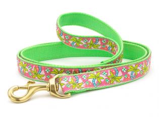 Pink Palms Dog Leash