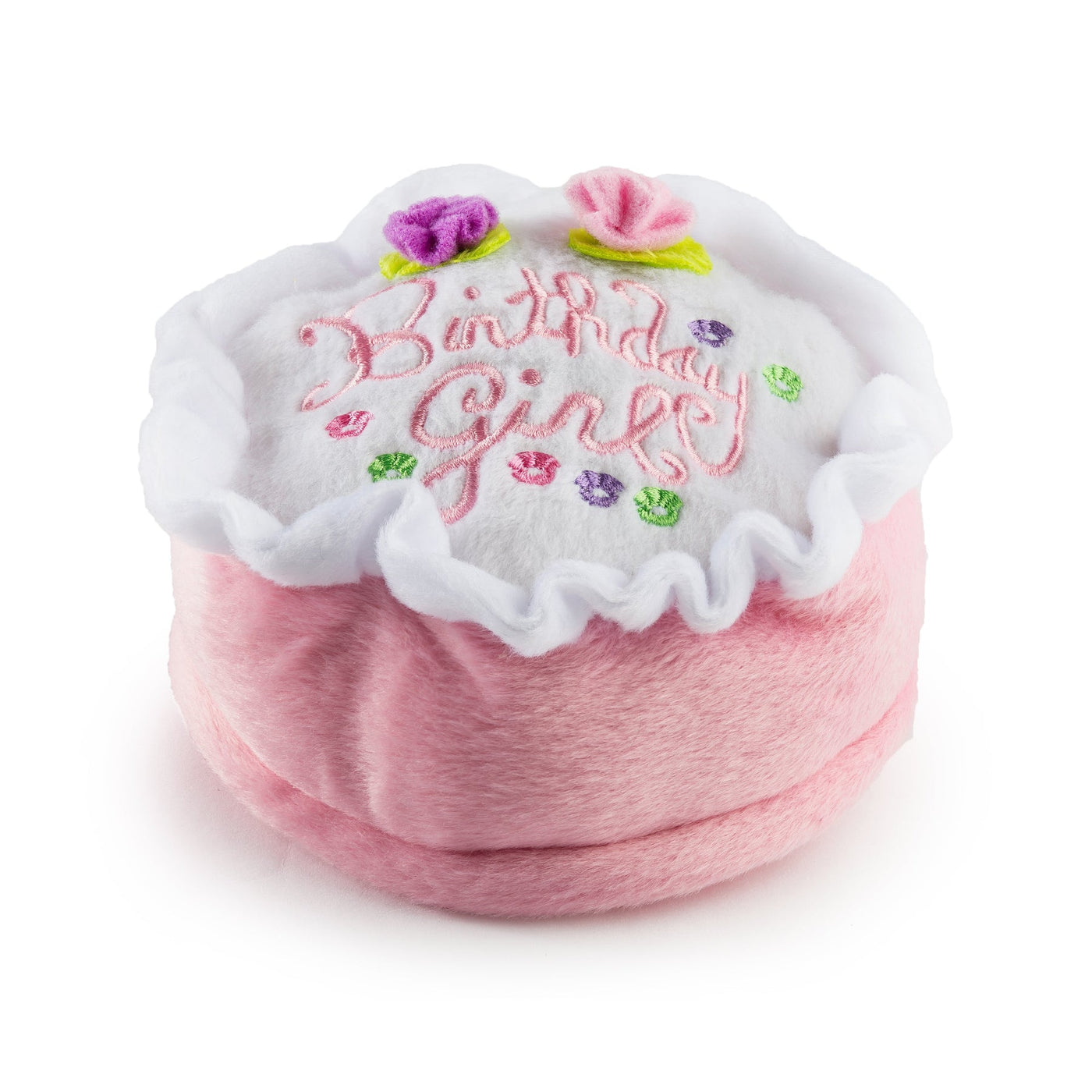 Birthday Cake Dog Toy - Pink or Blue