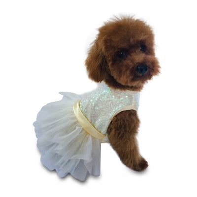 Ivory Hollywood Hologram Sequin Fufu Tutu