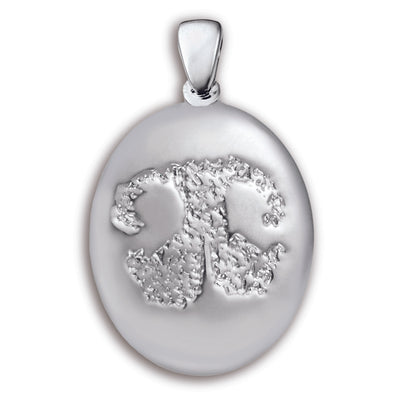 Sterling Silver Grand Paw Print Charm