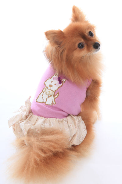 Hugs and Kisses Puppy Bubble Dog Dress