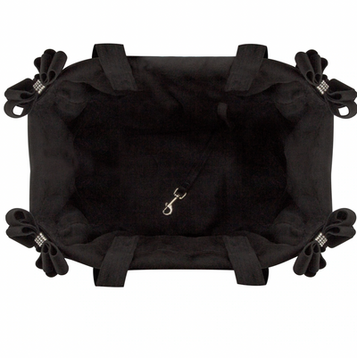 Black Double Nouveau Platinum Luxury Dog Carrier