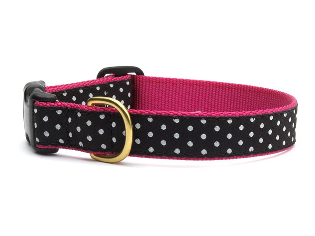 Black And White Dot Dog Collar