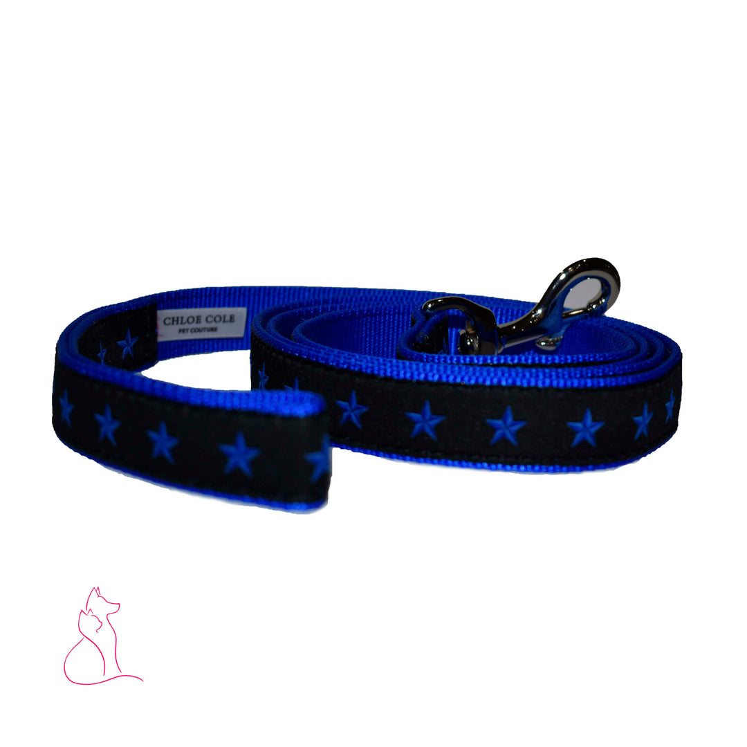 Blue Stars Dog Leash (Blue)