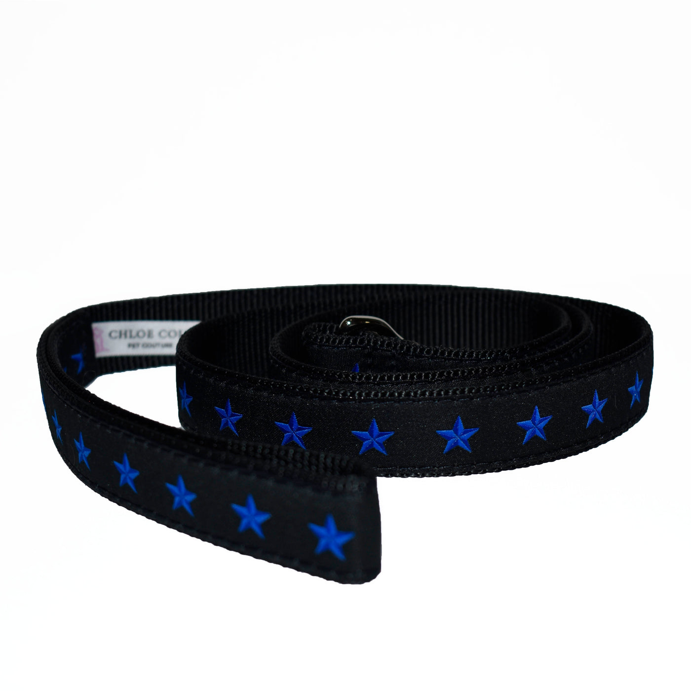 Blue Stars Dog Leash (Black)
