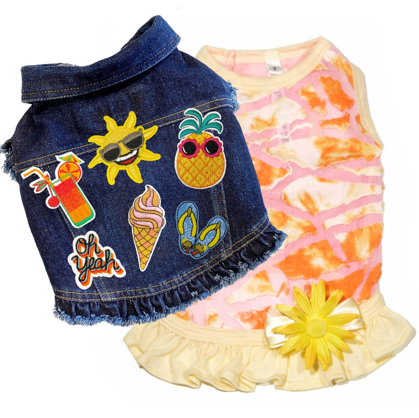Sunshine - Tie Dyed Fishnet Dress