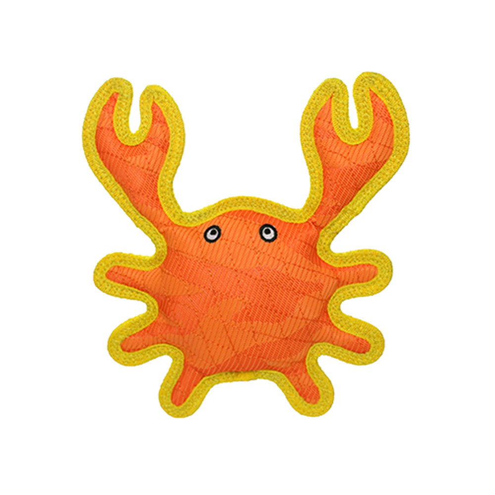 Crab Tough Dog Toy - Orange