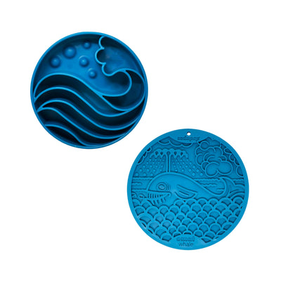 Wave Design Enrichment Feeder & Whale Lick Mat for Dogs